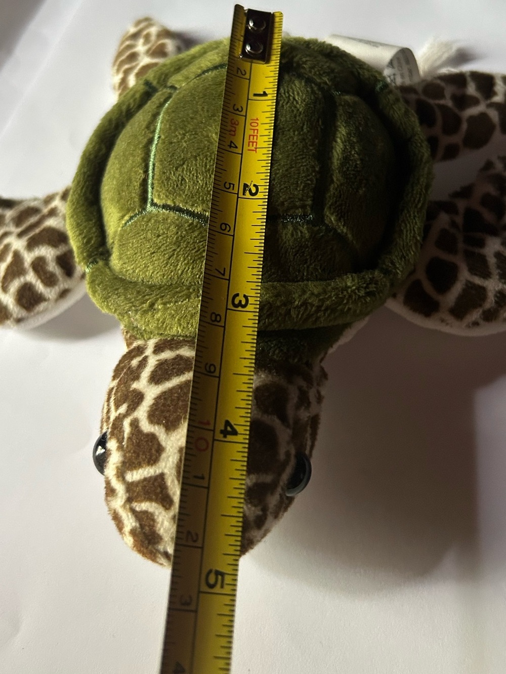 Green Plush Sea Turtle Stuffed Animal - Picture 4 of 4